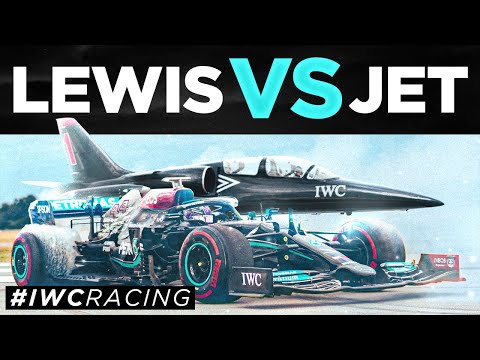 Lewis Hamilton in Epic IWC Drag Race with Top Gun Jet!